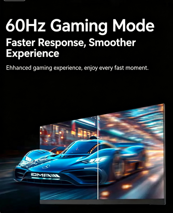 15.6" FHD 1080P Portable Monitor 240Hz 100% sRGB Wired USB-C HDMI External Travel Screen for Laptop Phone Game Consoles，black