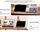 15.6" FHD 1080P Portable Monitor 60Hz 72% NTSC Wired USB-C HDMI External Travel Screen for Laptop Phone Game Consoles，black