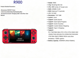 R900 Pocket Handheld Retro Game Console，blue