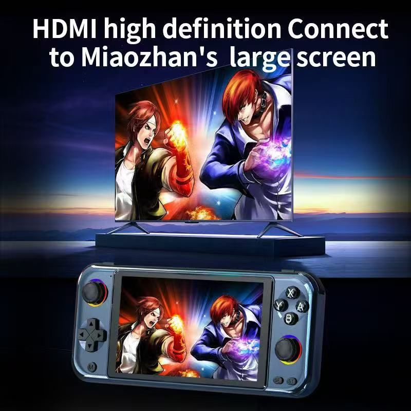R900 Pocket Handheld Retro Game Console，red