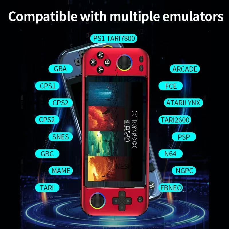R900 Pocket Handheld Retro Game Console，red