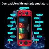 R900 Pocket Handheld Retro Game Console，red - Close-Up Angle