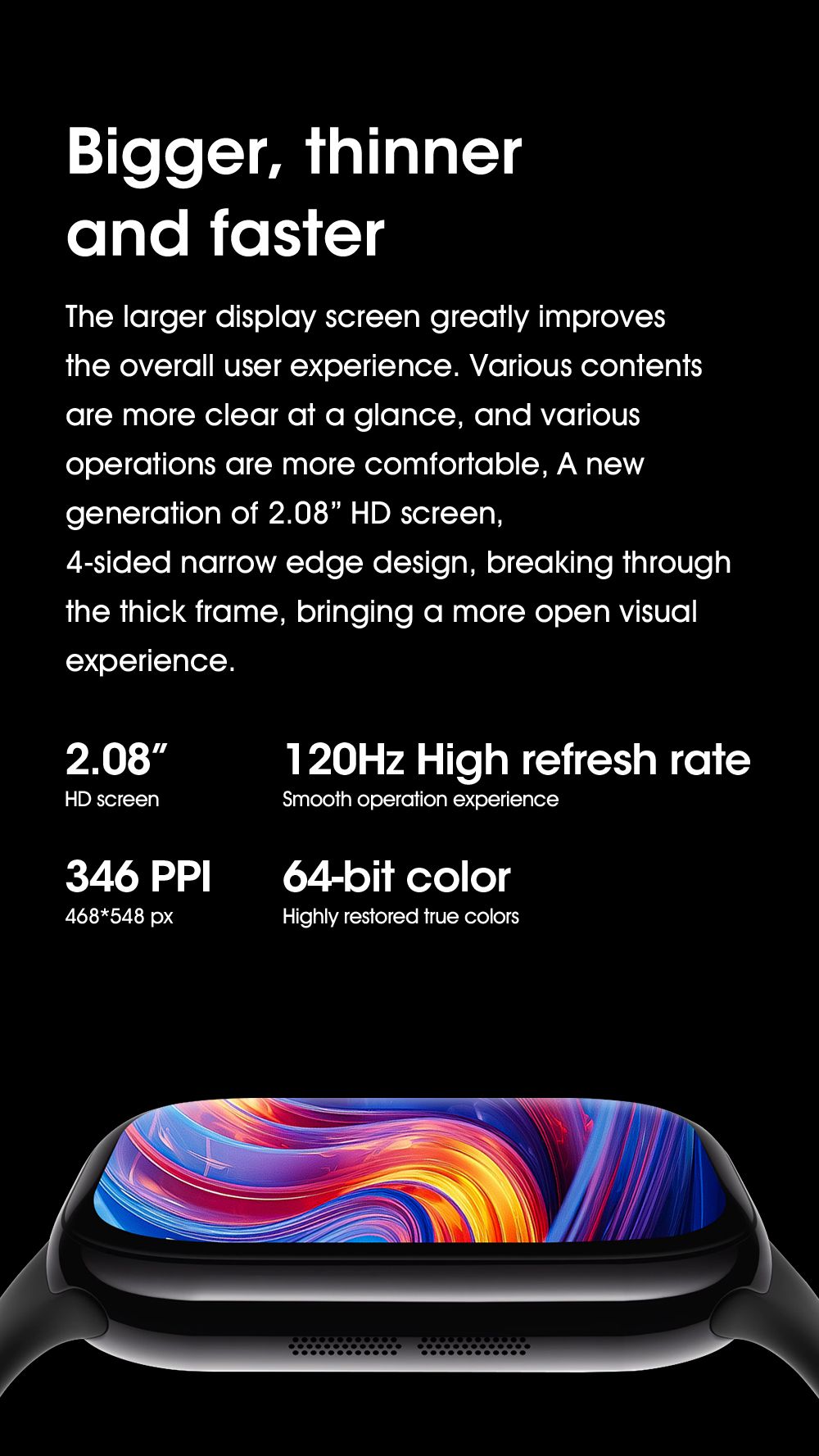 S11 Pro Smart Watch, Bluetooth Calling, Heart Rate & Sleep Monitor, Smartwatch for Men Women，Black