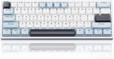 SOLAKAKA SK961 Tri-Mode Wireless RGB Backlit Mechanical Gaming Keyboard，white&blue