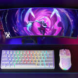 SOLAKAKA SM600 Honeycomb Shell Gaming Mouse Wireless,white - Extra Image
