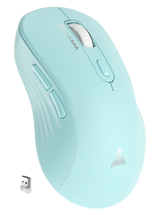 SM66 Dual Mode Wireless Gaming Mouse, Rechargeable RGB Ergonomic Mice with Adjustable DPI ,green