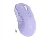 SM66 Dual Mode Wireless Gaming Mouse, Rechargeable RGB Ergonomic Mice with Adjustable DPI ,purple
