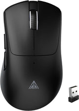 SOLAKAKA SM805 Tri-Mode Lightweight Wireless Gaming Mouse, 24000 DPI with Two Side Buttons，black