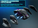 SM809pro Tri-Mode  Wireless Gaming Mouse, Adjustable DPI RGB Backlight,black
