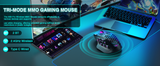 SM809pro Tri-Mode  Wireless Gaming Mouse, Adjustable DPI RGB Backlight,black - Extra Image