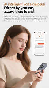 TP29 True Wireless Bluetooth Earbuds, Touch Control In Ear Headphones,black - Low Angle