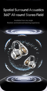 AWEI TZ50 Open Ear Wireless Earbuds with LED Power Display,Beige