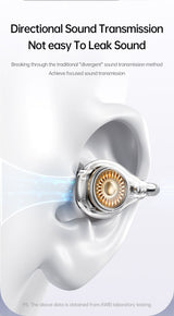 AWEI TZ50 Open Ear Wireless Earbuds with LED Power Display,Beige - Extra Image