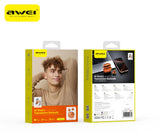 AWEI TZ50 Open Ear Wireless Earbuds with LED Power Display,orang - Front View