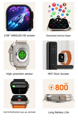 U4A Smart Watch, Bluetooth Calling Fitness Smartwatch, black