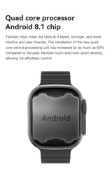 U4A Smart Watch, Bluetooth Calling Fitness Smartwatch, black
