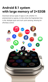 U4A Smart Watch, Bluetooth Calling Fitness Smartwatch, silver