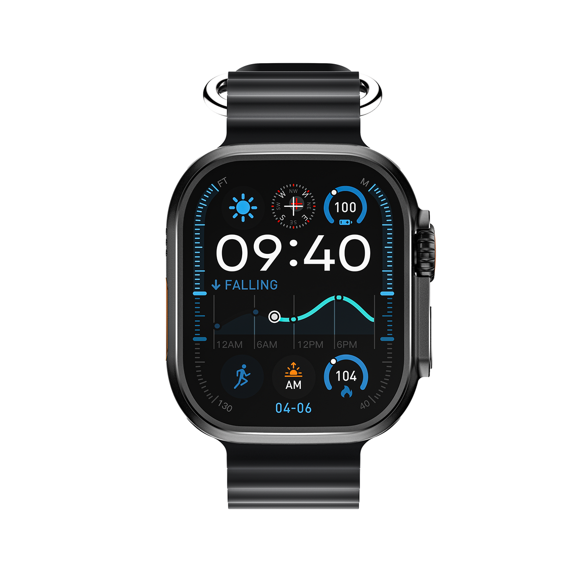 DT Ultra5pro Smart Watch, Full Touch Fitness Watch for Men Women，Black