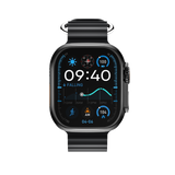 DT Ultra5pro Smart Watch, Full Touch Fitness Watch for Men Women，Black - Front View