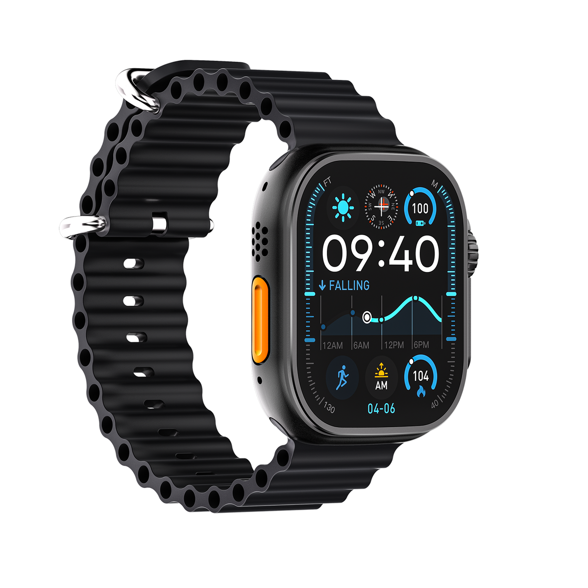 DT Ultra5pro Smart Watch, Full Touch Fitness Watch for Men Women，Black