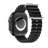 DT Ultra5pro Smart Watch, Full Touch Fitness Watch for Men Women，Black - Top-Down View