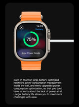 DT Ultra5pro Smart Watch, Full Touch Fitness Watch for Men Women，Black