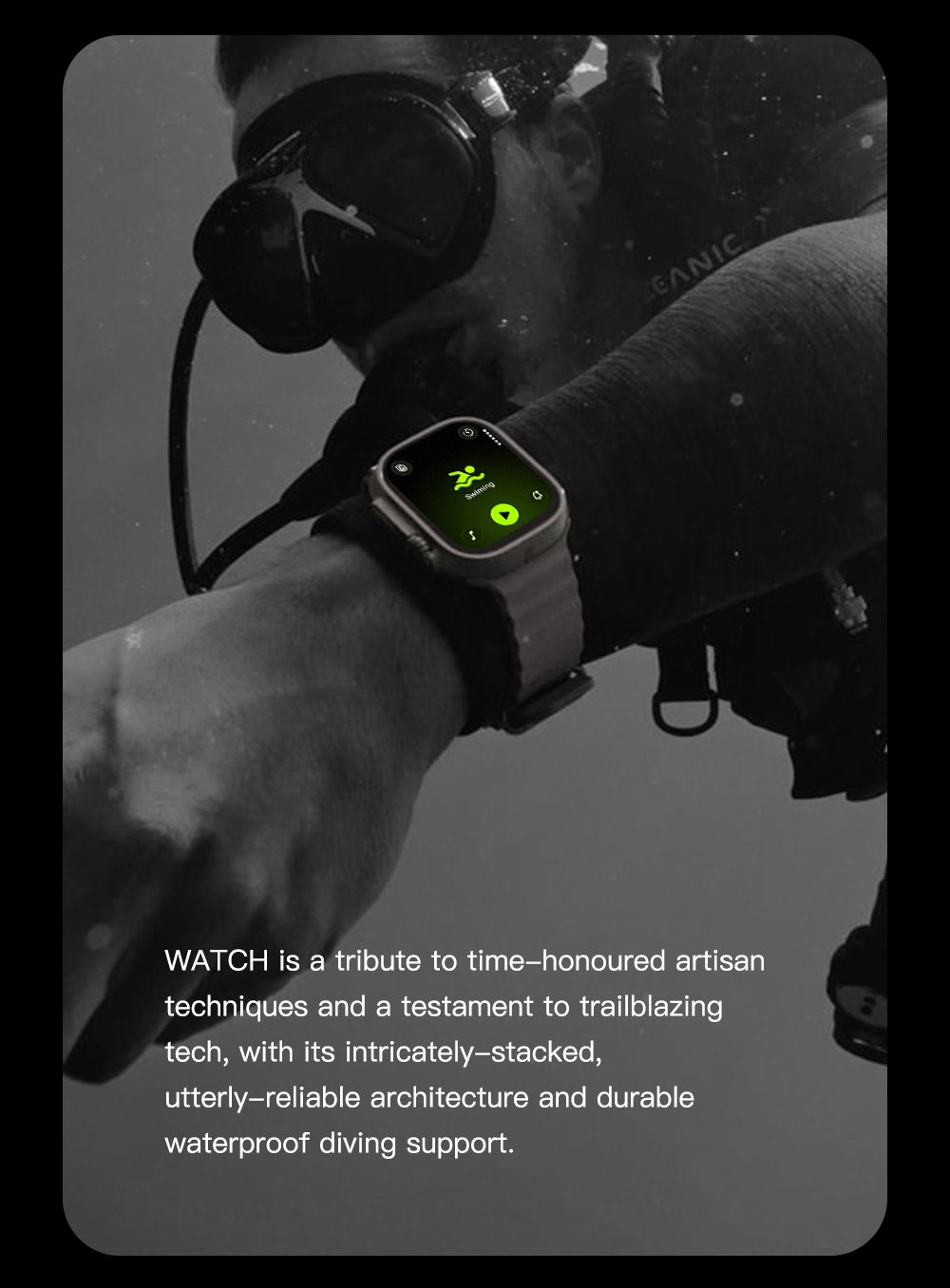 DT Ultra5pro Smart Watch, Full Touch Fitness Watch for Men Women，Black
