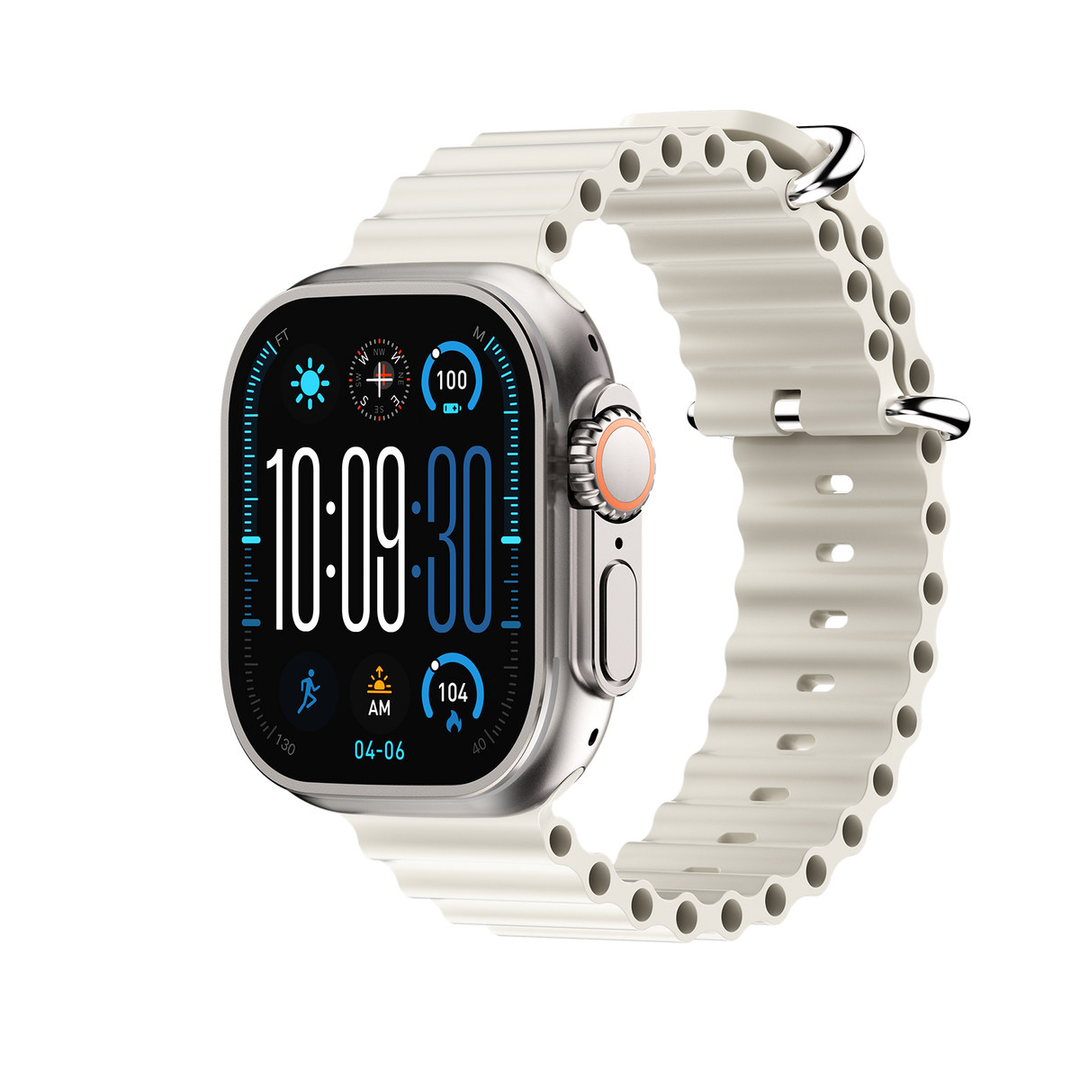 DT Ultra5pro Smart Watch, Full Touch Fitness Watch for Men Women，Silver