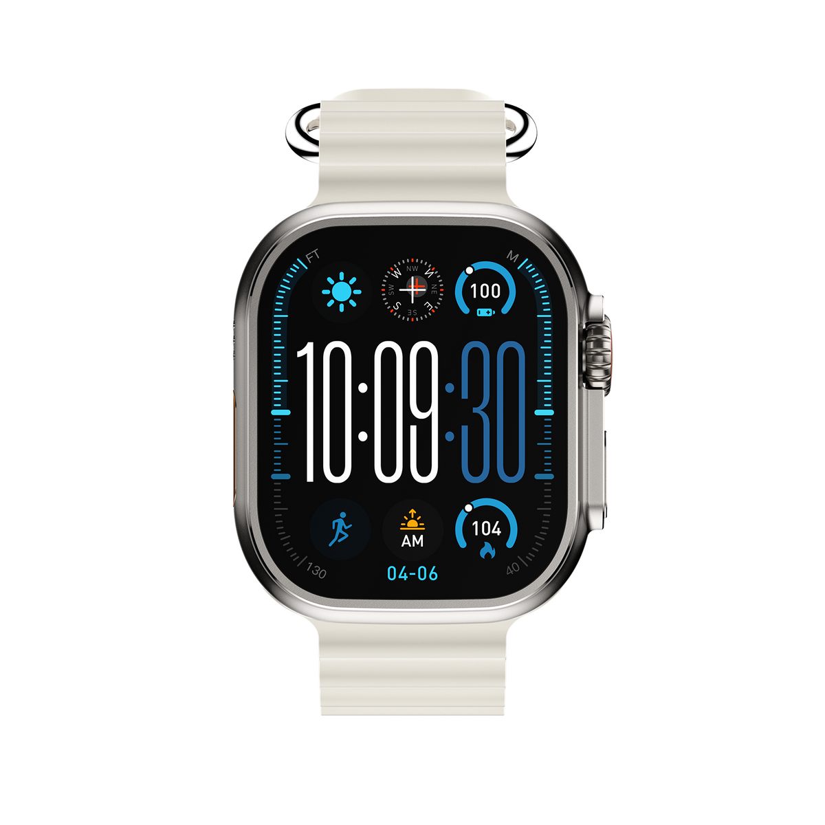 DT Ultra5pro Smart Watch, Full Touch Fitness Watch for Men Women，Silver