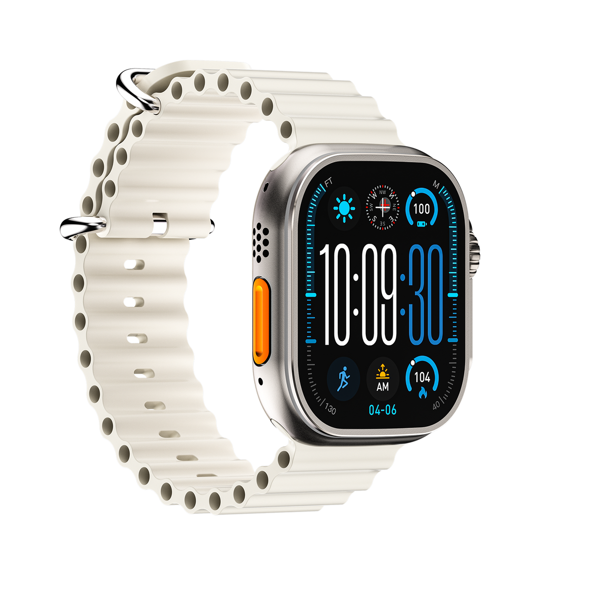DT Ultra5pro Smart Watch, Full Touch Fitness Watch for Men Women，Silver