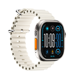 DT Ultra5pro Smart Watch, Full Touch Fitness Watch for Men Women，Silver - Side View
