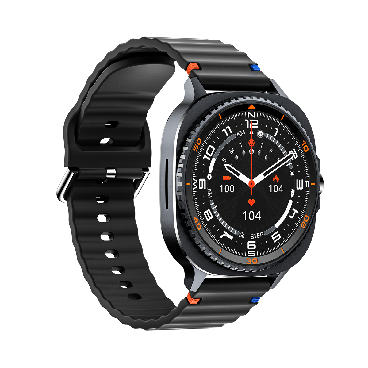 Watch8Classic-MA33 Fitness Smartwatch Bluetooth Call Waterproof Health Tracker for iPhone Android,Black
