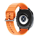 Watch8Classic-MA33 Fitness Smartwatch Bluetooth Call Waterproof Health Tracker for iPhone Android,Orange - Top-Down View