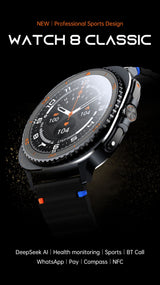 Watch8Classic-MA33 Fitness Smartwatch Bluetooth Call Waterproof Health Tracker for iPhone Android,Orange