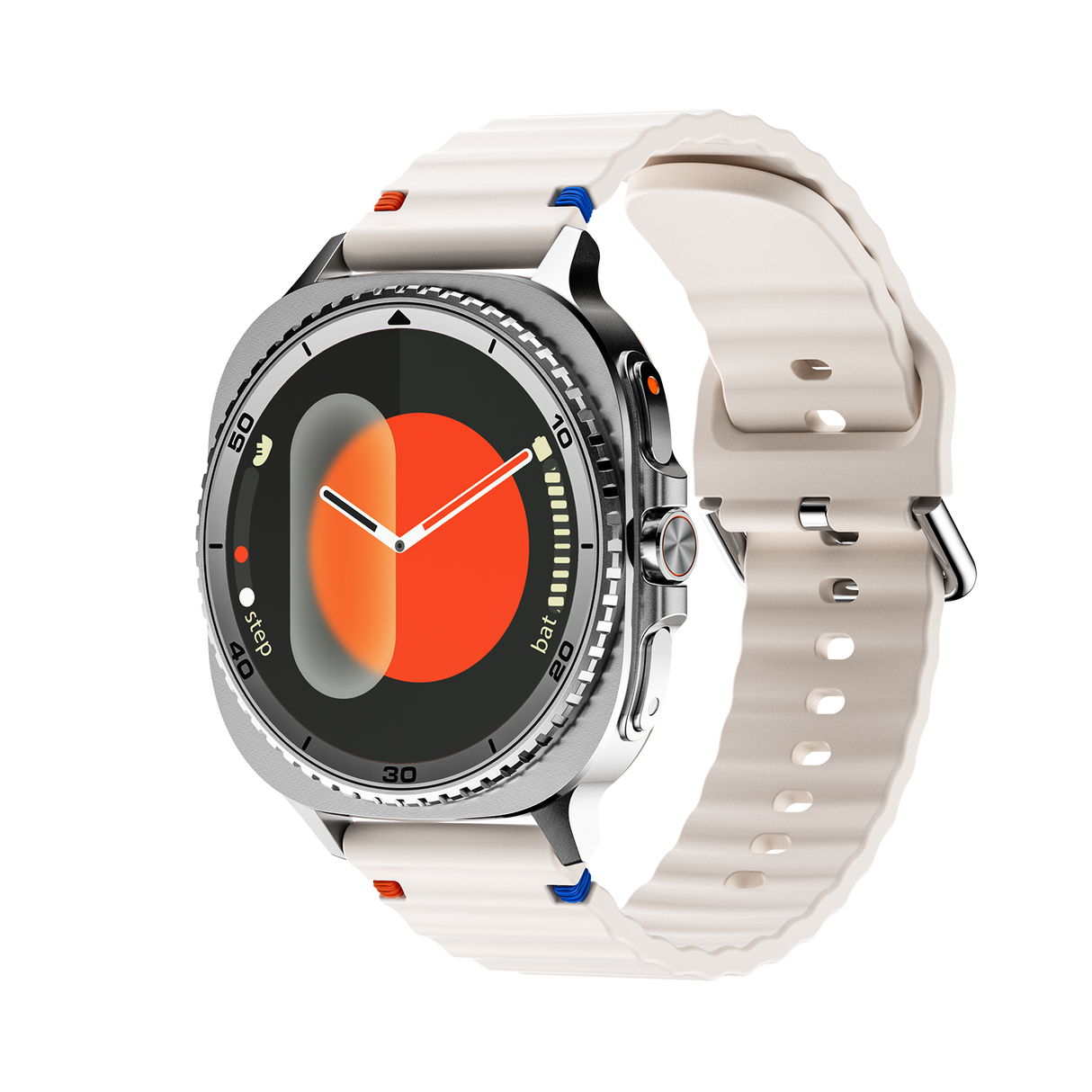 Watch8Classic-MA33 Fitness Smartwatch Bluetooth Call Waterproof Health Tracker for iPhone Android,Silver