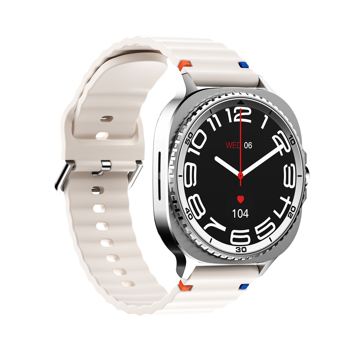 Watch8Classic-MA33 Fitness Smartwatch Bluetooth Call Waterproof Health Tracker for iPhone Android,Silver