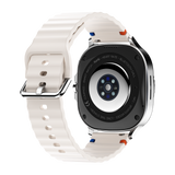 Watch8Classic-MA33 Fitness Smartwatch Bluetooth Call Waterproof Health Tracker for iPhone Android,Silver - Top-Down View