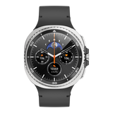 Watch8Classic-SU02 Smart Watch, Full Touch Screen Silicone Sports Wrist Watch for Men Women，Black - Front View
