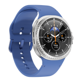 Watch8Classic-SU02 Smart Watch, Full Touch Screen Silicone Sports Wrist Watch for Men Women，Blue
