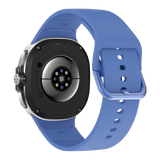 Watch8Classic-SU02 Smart Watch, Full Touch Screen Silicone Sports Wrist Watch for Men Women，Blue - Top-Down View