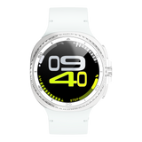 Watch8Classic-SU02 Smart Watch, Full Touch Screen Silicone Sports Wrist Watch for Men Women，Green - Front View