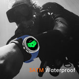 Watch8Classic-SU02 Smart Watch, Full Touch Screen Silicone Sports Wrist Watch for Men Women，Green