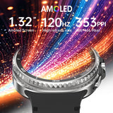 Watch8Classic-SU02 Smart Watch, Full Touch Screen Silicone Sports Wrist Watch for Men Women，Pink - Extra Image