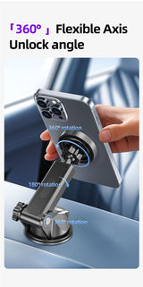 AWEI X88 Suction Cup Car Mount, Windshield Dashboard Universal Cell Phone Holder，black - 45-Degree Angle