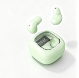 Y19 Mini Hidden Sleep Wireless Bluetooth Earbuds with LED Digital Display，green
