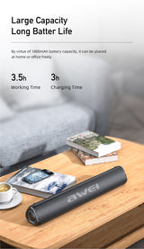 AWEI Y333 Desktop Soundbar, 10W Stereo Bluetooth Speaker with TWS Function,black - Extra Image