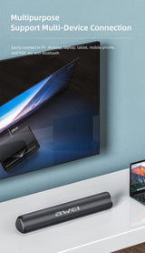AWEI Y333 Desktop Soundbar, 10W Stereo Bluetooth Speaker with TWS Function,black - Extra Image