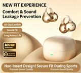 Y63 Zero Pressure Open Ear Wireless Earbuds Bluetooth 6.0 Heavy Bass Headphones，orange