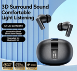 Y8 Bluetooth 6.0 Wireless Heavy Bass Earbuds ENC Noise Cancelling In Ear Headphones,black