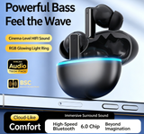 Y9 Wireless Bluetooth 6.0 Heavy Bass Earphones，black